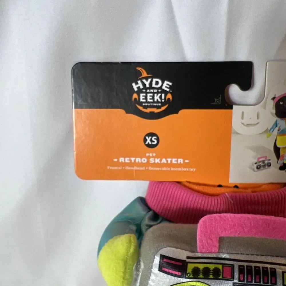 Retro Skater Pet Costume Hyde and Eek XSmall XS Cute New Dog Cat Halloween‎